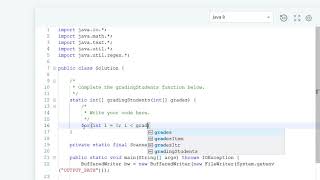 Hackerrank Grading Students || Java || problem solving array