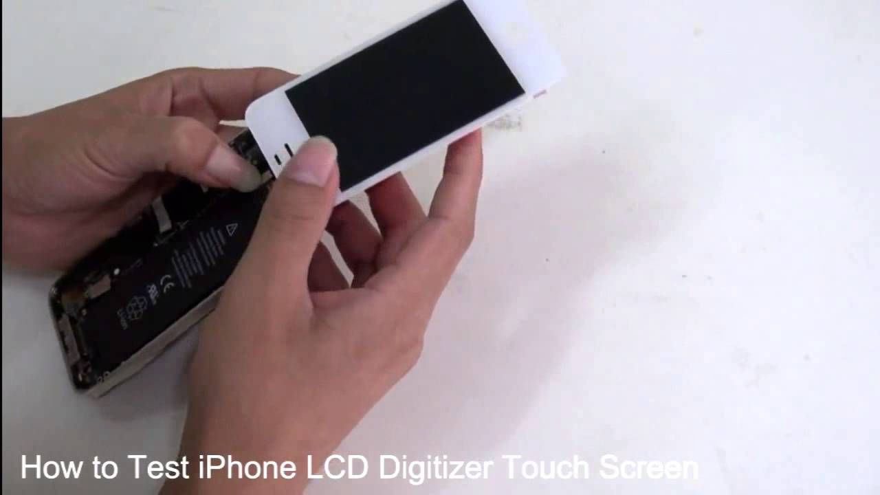 How To Test Iphone Lcd Digitizer Touch Screen Youtube