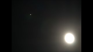 ウェザーリポート動画0911@愛知県尾張旭市 月と木星のランデブー(21:48頃) Takumi