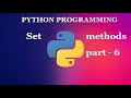 python set tutorial -part-6