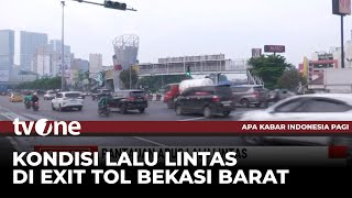 Pantauan Arus Lalu Lintas di Exit Tol Bekasi Barat | AKIP tvOne