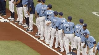 TOR@TB: Rays Opening Day on-field introductions