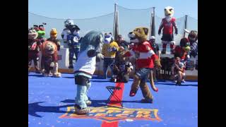 Musical Chairs Win of NHL Mascot Showdown at NHL All-Star Beach Fest at Fort Lauderdale Beach Park