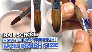 YN NAIL SCHOOL - Which Nail Brush Size Should You Use