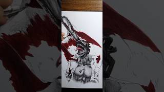 [#shorts] Drawing Chainsaw Man/ Denji With 2 Ballpoint Pens