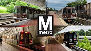 WMATA Metrorail Compilation on the Red, Green, and Yellow Lines