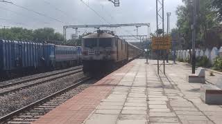 PALNADU SF EXPRESS || 02748 || VKB - GNT || ARRIVING SANAT NAGAR || LGD WAP-7 || INDIAN RAILWAYS||