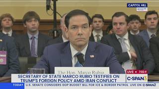 Secretary of State Marco Rubio Testifies at U.S. House