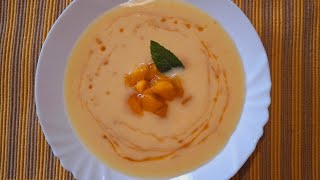 Peach cream soup