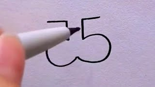 رسم سهل/طريقة الرسم بالأرقام/تعلم الرسم بسهولة/easy drawing by numbers