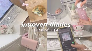 introvert diaries 💭✧.* studying, birthday haul, korean skincare, homebody routine, journalling, etc