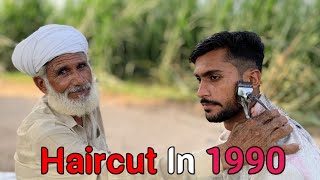 ASMR Relaxing Haircut cutting But Barber is Very Old!