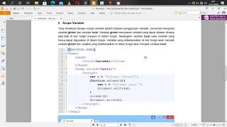 3 - Javascript - Tipe data javascript dan Variabel