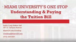 Understanding and Paying Your Tuition Bill - Fall 2022