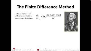 uCFD 2024 - Lecture 3: Finite Difference Methods for Advection Diffusion Equations Part 1