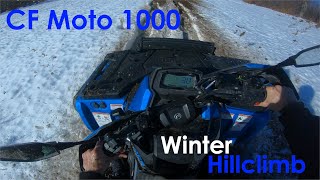 CF Moto 1000 Winter Hillclimb - POV / CForce 1000 Deep Snow Riding