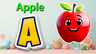 A for Apple A B C Song | Fun Alphabet Song for Kids | Learn ABC with Music Colorful 3D Animation G13