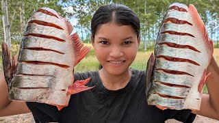 Tasty Deep Fried Big Fish Recipe | Crispy Fish Cooking Soybean Paste