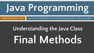 Learn Java Programming - Final Methods Tutorial