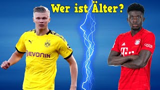 Fußball Quiz: Welche Bundesliga Spieler ist älter? (2020/21) ft. Haaland & Davies