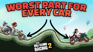 😂🤦🏻‍♂️WORST PART FOR EACH VEHICLE IN HCR2 - Do not use these parts! Hill Climb Racing 2 Compilation