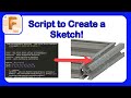Intro to API in Fusion 360 Part 7 - Creating a Script to Make a Sketch Profile #Fusion360 #API