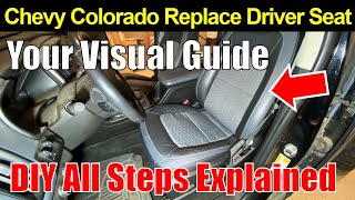 ✅ How to Replace Driver Seat Cover on Chevy Colorado or GMC Canyon