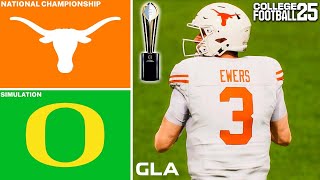 Oregon vs. Texas | CFP National Championship Simulation | College Football 25 PS5 Gameplay