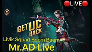 MR.AD LIVE BGMI #ios play bgmi #ipad 60fps play bgmi #4k 90fps play bgmi #join me free matching