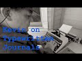 Typewriter Video Series - Episode 214: Kevin on Typewritten Journals