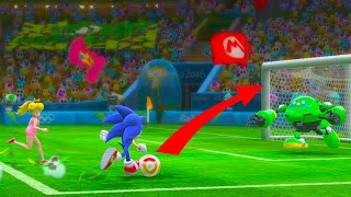 【Mario & Sonic at the Rio 2016 Olympic Games Football 】 2 Player Mario vs Lugi vs Vector