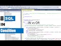 SQL IN OPERATOR | SQL IN KEYWORD | IN VS OR | SQL TUTORAL | BEGINNER SQL TUTORIAL