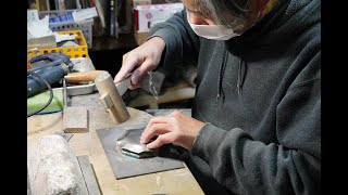 Tin plate production/morishita mitsuyoshi    錫皿 制作／森下明時