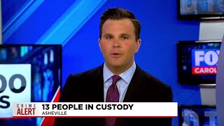 13 arrested in Asheville in connection to various crimes