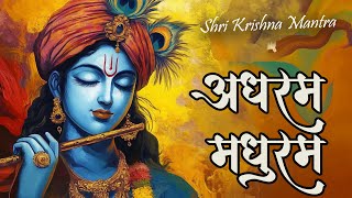 Shri Krishna Madhurashtakam 🎶 | Adharam Madhuram | Peaceful Bhakti Vibes | Divine Lofi Bhajan