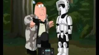 Its A Trap - Han Solo ( Peter Griffin ) sneaking up on stormtrooper