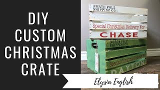DIY Christmas Crate | Christmas Eve Box | Farmhouse Christmas Decor