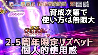 【アリブレ】2.5周年リズベットLv120個人的使用感【アンリーシュブレイディング】【アリシゼーションブレイディング】