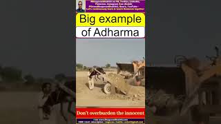 Adharma - Don't overburden the innocent