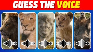 🔊 Guess The Voice! Mufasa: The Lion King Movie 🦁🔥 Simba, Mufasa, Scar, Pumba, Timon, Kiara, Taka