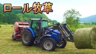 トラクター　ロール牧草