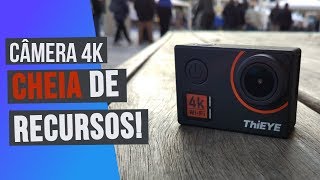 Minha NOVA Action Camera 4K ThiEye - Unboxing e primeiros TESTES!