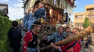 【佐原の大祭秋祭り-2023】通し砂切後の山車巡行(揃い曳き)_2023年10月14日