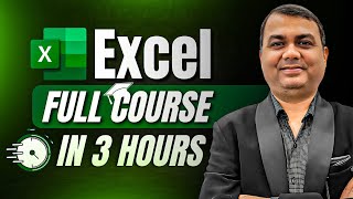 Excel Complete Course in 3 Hours: Learn All Excel Essentials in One Video | Google Sheets | 202