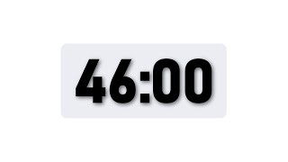 46 Minute Timer - Minimal Countdown Timer [Light Theme]