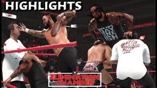 WWE 2K19 SHANE MCMAHON & THE MIZ VS THE USOS | ELIMINATION CHAMBER 2019 -  PREDICTION HIGHLIGHTS