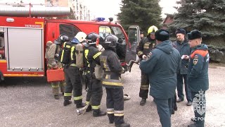 В Курске огнеборцы ликвидировали условный пожар на \