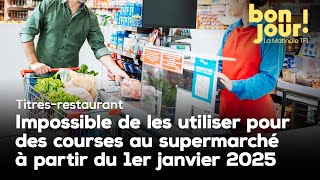 Titres-restaurant : impossible de les utiliser au supermarché à partir du 1er janvier ?｜TF1 INFO