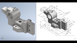 Inventor 2020 Tutorial | Building 3D Modeling Design Basic