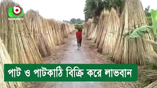 পাট ও পাটকাঠি বিক্রি করে লাভবান